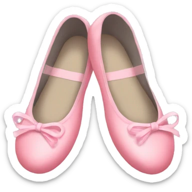Pink ballet flats  sticker