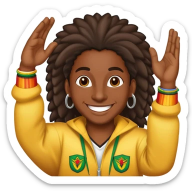 Happy Reggaeton Music Singer sticker