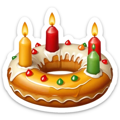 roscon de reyes DE ESPAÑA pero sin velas, sticker