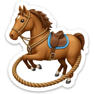 a horse lasso sticker
