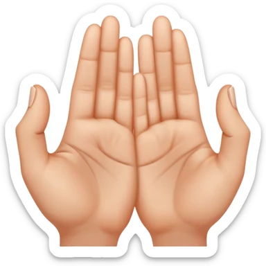 yoni mudra hand gesture sticker