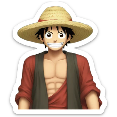Luffy Palestine  sticker