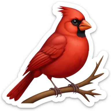 Red Cardinal emoji sticker