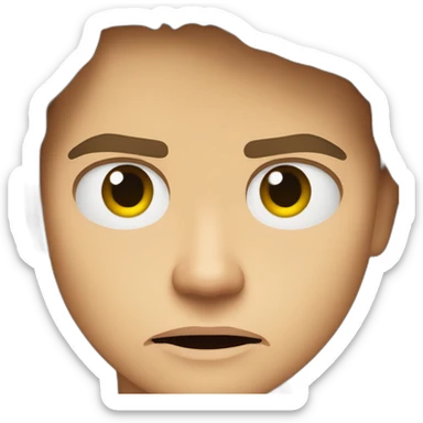 Anakin Skywalker angry with blood eyes sticker