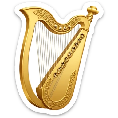 alpha chi omega lyre 3 strings sticker