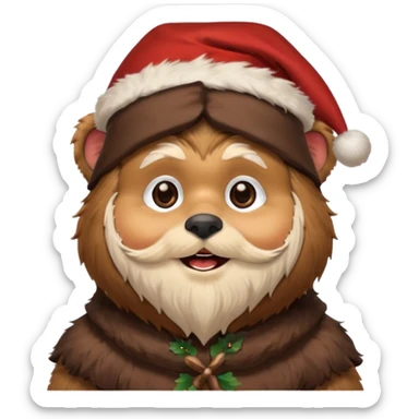 ewok santa sticker