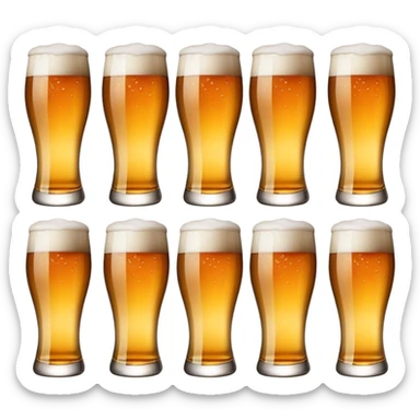 Eight  beers sticker