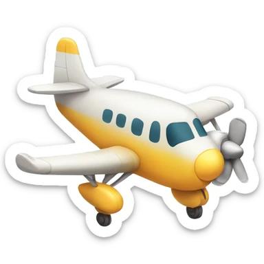 Cute airplane sticker