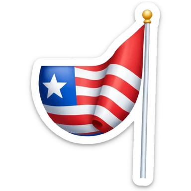 Country ball flag sticker