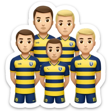 its a football team named fenerbahçe sticker