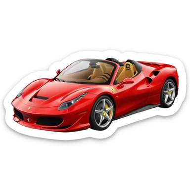 make a emoji of ferrari sticker