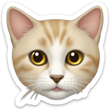 gato-bege-olhoazul sticker