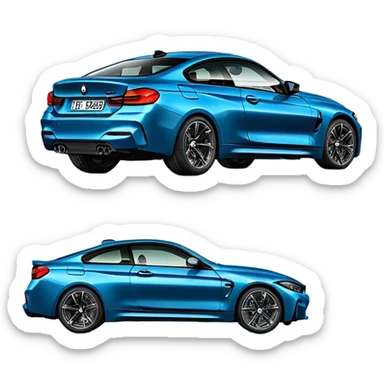 2020 BMW M430i G22 in arctic racing blue colour with the numberplate ‘CRYPTK’ sticker