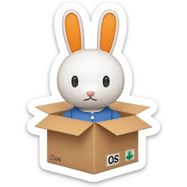 miffy with box sticker