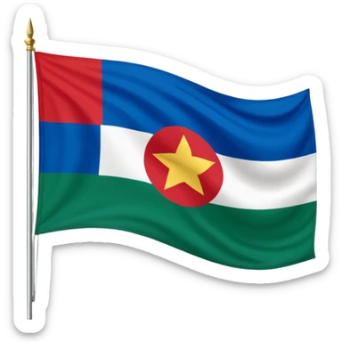 Crie um emoji da bandeira do estado do Paraná que fica no Pais Brasil sticker