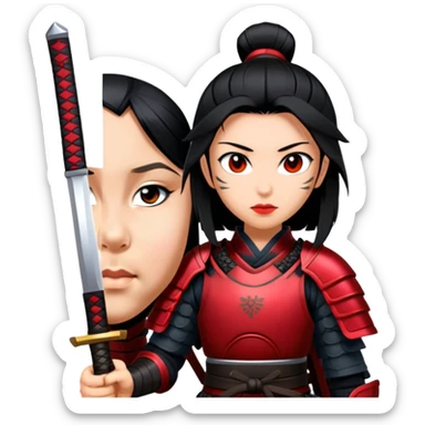 Fierce Samurai sticker