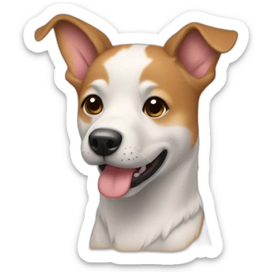 un chien amoureux  sticker