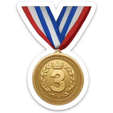 Royal 3rd place medal sticker
