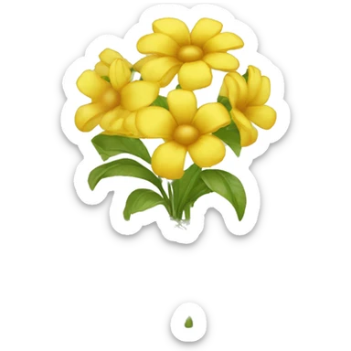 Ramo de Flores amarillas  sticker