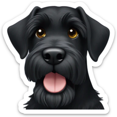 black Giant Schnauzer sticker