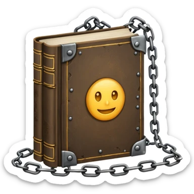 Chains + book sticker