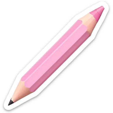 pastel pink pencil sticker
