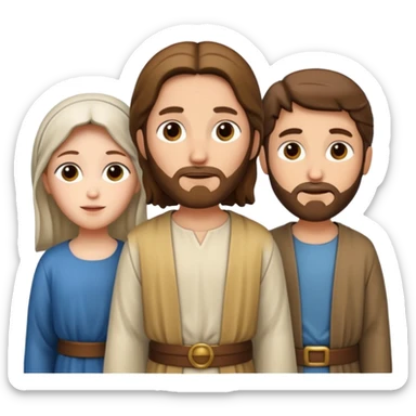 jesus mary joseph sticker