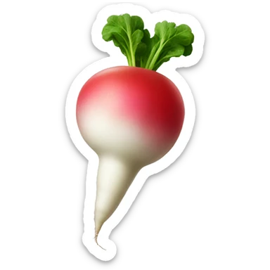 radish with check mark sticker