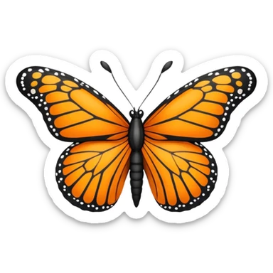 Mariposa monarca sticker