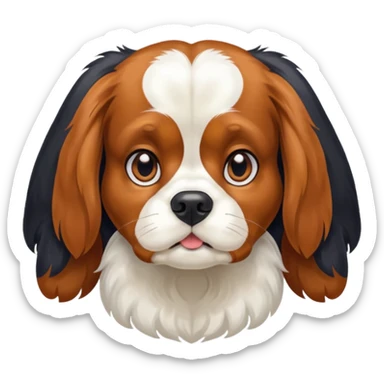 Chienne King charles sticker