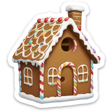 Gingerbread house sticker