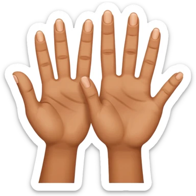 thank you 2 hand  sticker