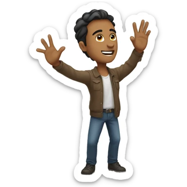 Guy reaching for me  sticker