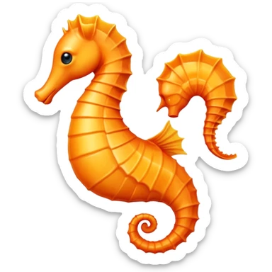 A seahorse emoji sticker