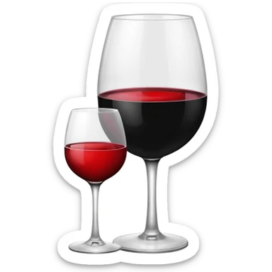 Black color background with wine glass and lipstick stain sticker