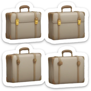briefcases with houses inside sticker
