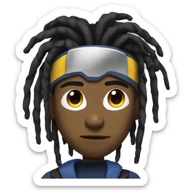 static shock with dreads  sticker