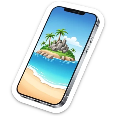 iPhone 14 Pro with dynamic island feature, sleek design sticker