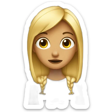 girl with censored words sticker