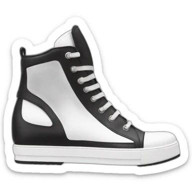 a rick owens shoe  sticker