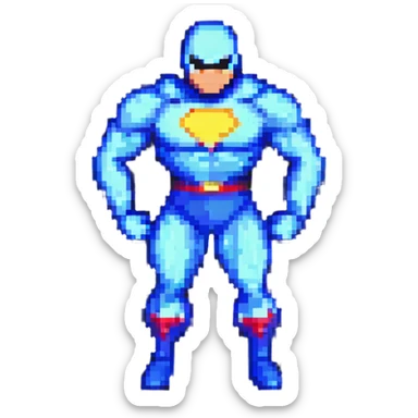 Omni Man classic superhero stance sticker