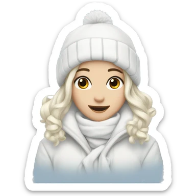 White winter aesthetic  sticker