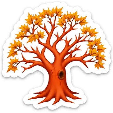 red thorn tree sticker