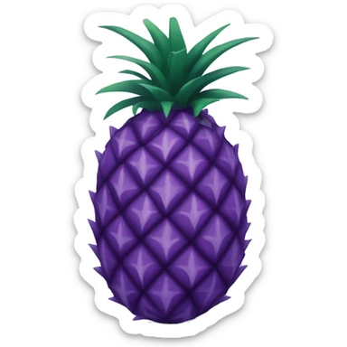 purple pineapple that is purple sticker