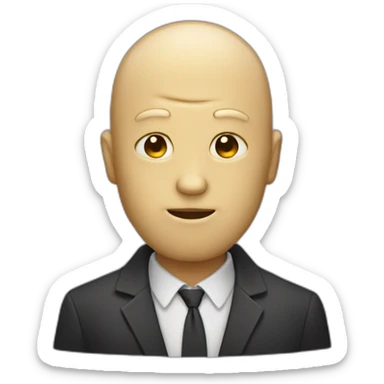 3 faceless man sticker