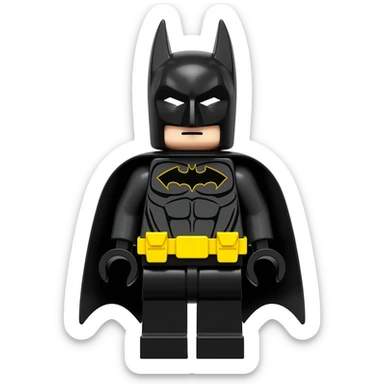 Lego batman color black sticker