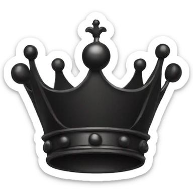 black crown sticker