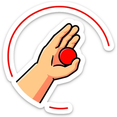 forbidden sign with hand gesture sticker