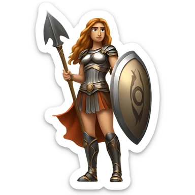 ares as a girl sticker