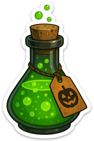 Halloween potion, remove background sticker